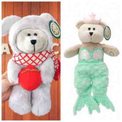 Starbucks Anniversary 2021 Bearista Mermaid Dog Set of 2 - Sold on eBay Nov 14, 2021 for $146.22