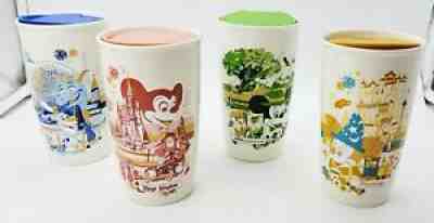 Walt Disney World 50th Anniversary Starbucks Vault 6" Tumblers Set Of 4 WDW NEW - Sold on eBay Nov 18, 2021 for $144.95