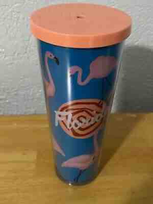 Starbucks 2014 Florida Pink Flamingo Red Dot Travel Tumbler Venti Cold Cup - Sold on eBay Oct 24, 2021 for $120.00