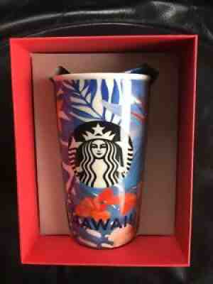 Starbucks RED DOT COLLECTION 2014 Hawaii Blue Ceramic Travel Mug Tumbler NIB - Sold on eBay Oct 01, 2021 for $69.99