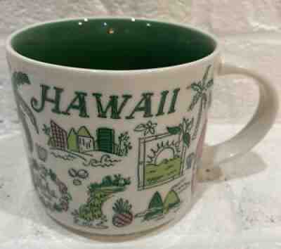 Starbucks Coffee HAWAII 14oz Mug Green Pink 2017 Been There Collector Series - Sold on eBay Sep 24, 2021 for $45.00