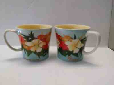 2 Starbucks Hawaii Hibiscus Flowers 2010 Bone China Coffee/Tea Mugs Floral Nice! - Sold on eBay Nov 01, 2021 for $44.95