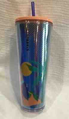 Starbucks 2020 Summer Mermaid Cobalt Blue Hawaii Tumbler 24oz Venti Cold Cup New - Sold on eBay Aug 26, 2021 for $39.99