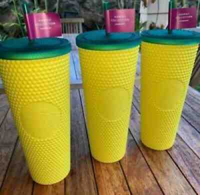 NEW Starbucks Venti Hawaii 2020 Pineapple Matte Studded Cup Tumbler + FREE SHIPP - Sold on eBay Oct 20, 2021 for $39.99