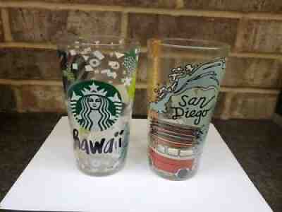NWT Starbucks Hawaii And San Diego Drinking Glasses Mug - Sold on eBay Sep 06, 2021 for $39.95