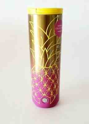 Starbucks 2020 HAWAII COLLECTION16oz PINEAPPLE Insulated Metal Tumbler NEW - Sold on eBay Sep 15, 2021 for $39.00