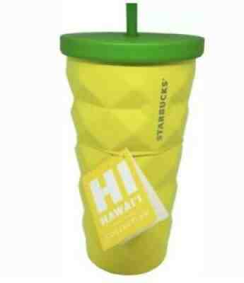 Starbucks Hawaii Pineapple Tumbler Grande Metal 16 oz. (Brand New) - Sold on eBay Oct 07, 2021 for $37.99