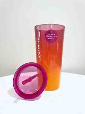 Starbucks Hawaii Exclusive Glass Sunset 18oz Cold Cup - Sold on eBay Nov 13, 2021 for $36.98
