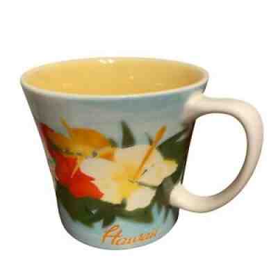 New  ??Starbucks ?? Hawaii Hibiscus Flowers Mug Cup 2010 Bone China~16-Oz. - Sold on eBay Nov 05, 2021 for $36.00