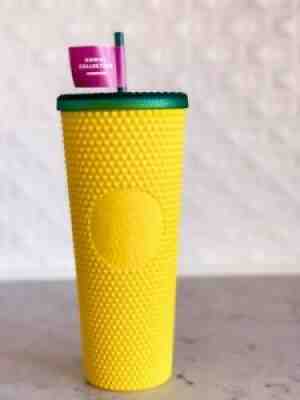 ð? NEW STUDDED PINEAPPLE Yellow Tumbler 24oz Cup Starbucks Hawaii Edition ð? - Sold on eBay Aug 28, 2021 for $35.99