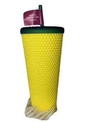 *NEW* Starbucks Hawaii Edition 2021 Studded Matte Pineapple Cup/Tumbler 24oz - Sold on eBay Sep 15, 2021 for $35.90
