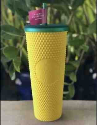 Starbucks Studded Tumbler Hawaii Exclusive Pineapple Matte Yellow/Green 24oz - Sold on eBay Nov 15, 2021 for $32.95