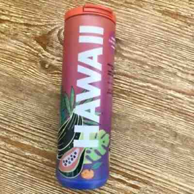 HAWAII EXCLUSIVE! RARE STARBUCKS Orange Blue OmbrÃ© Vacuum Insulated Tumbler 16oz - Sold on eBay Sep 26, 2021 for $32.55