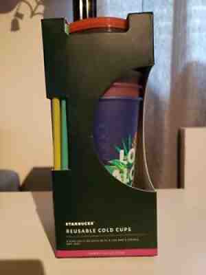Starbucks Hawaii Collection 24 oz Cold Cup Set of 5 Reusable Limited Edition - Sold on eBay Oct 15, 2021 for $30.00