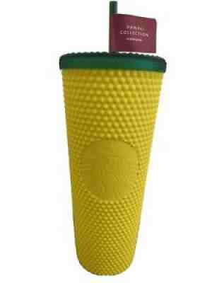 NEW Starbucks Hawaii Exclusive Pineapple Matte Studded Tumbler Cup 24oz - Sold on eBay Oct 31, 2021 for $30.00