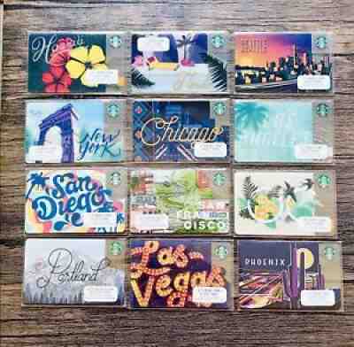 2017 STARBUCKS City Cards Hawaii LA New York Chicago OC 12 Complete Set New - Sold on eBay Oct 27, 2021 for $29.99