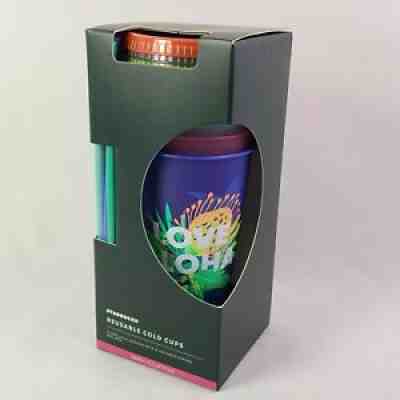 Starbucks Hawaii Collection 24 oz Cold Cup Set of 5 Reusable Limited Ed Tumbler - Sold on eBay Sep 30, 2021 for $29.95