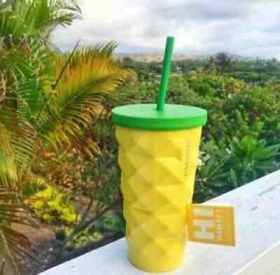 Starbucks 2016 Hawaii Pineapple Tumbler Grande Metal 16 oz 100% New - Sold on eBay Nov 11, 2021 for $29.89