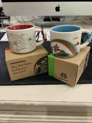 NIB Starbucks Hawaii You Are Here Collection Ornament Mug Set Of 2 Fl Oz/59 Ml - Sold on eBay Nov 18, 2021 for $29.00