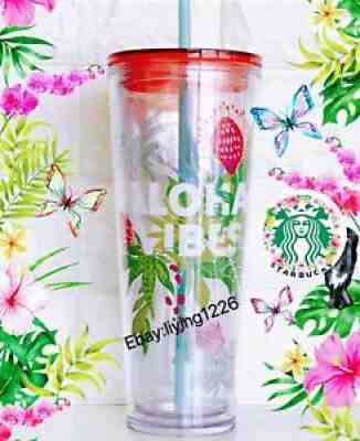 Starbucks Hawaii Exclusive "Aloha Vibes"' Limited Edition Venti Cup 100%New 2020 - Sold on eBay Oct 27, 2021 for $28.00