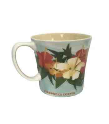 Starbucks Hawaii Hibiscus Flowers 2010 Bone China Coffee Mug Cup - Sold on eBay Oct 26, 2021 for $27.97