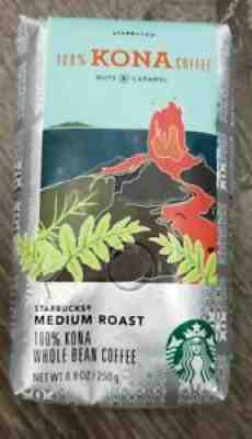 Starbucks 100% Kona Whole Bean Coffee 8.8oz Bag Hawaii Brand New EXP-8/2021 - Sold on eBay Aug 21, 2021 for $27.95