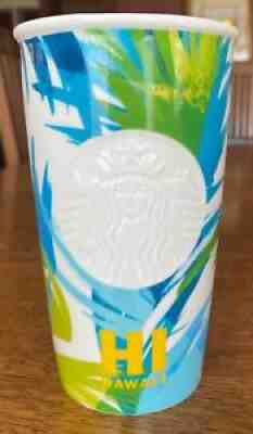 New 2016 Starbucks Hawaii Coffee Tea Travel Mug Ceramic Tumbler Cup 12 oz - Sold on eBay Aug 21, 2021 for $26.99