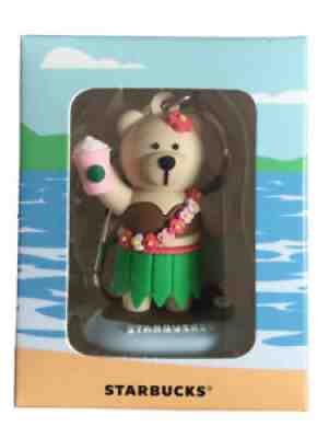 Starbucks Hula Girl Bearista Bear Keychain Summer Hawaiian Hawaii Skirt -no card - Sold on eBay Sep 01, 2021 for $26.99