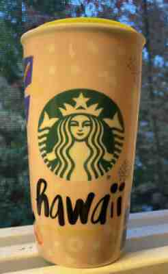 Starbucks Hawaii Collection Ceramic Travel Mug Tumbler With Lid NWT - Sold on eBay Sep 19, 2021 for $26.00