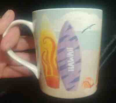 STARBUCKS - 2010 HAWAII Coffee Tea Mug Shark Surf Board Sand Turtle Bone China - Sold on eBay Aug 24, 2021 for $25.99