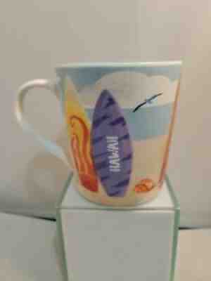 STARBUCKS - 2010 HAWAII Coffee Tea Mug Shark Surf Board Sand Turtle Bone China - Sold on eBay Oct 09, 2021 for $25.00