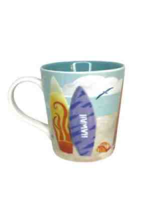 STARBUCKS - 2010 HAWAII Coffee Tea Mug Shark Surf Board Sand Turtle Bone China - Sold on eBay Sep 02, 2021 for $24.99