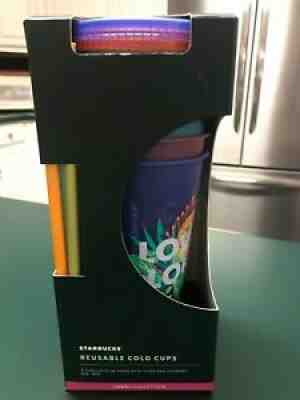 Starbucks Hawaii Collection Reusable Tumbler Set 5 Cups Straws Lids Never Used! - Sold on eBay Oct 18, 2021 for $24.95