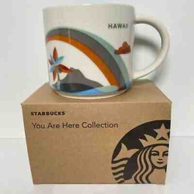 Hawaii You Are Here Starbucks Collector Coffee Mug 14 oz Blue - Sold on eBay Oct 18, 2021 for $24.85