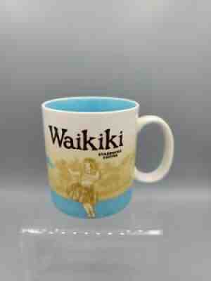 Starbucks WAIKIKI Hawaii Global City Icon Collector Series Mug Cup Hula Girl - Sold on eBay Oct 28, 2021 for $24.28