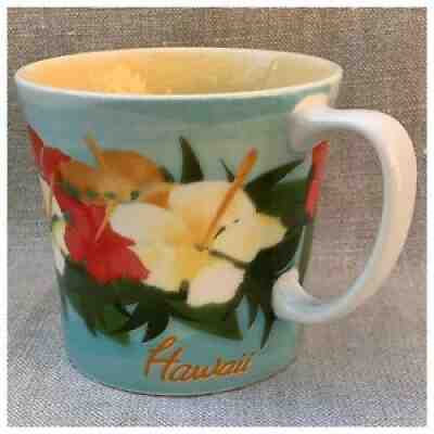 Starbucks * Hawaii * Hibiscus Flowers * 2010 * Bone China Coffee Mug Cup Floral - Sold on eBay Oct 10, 2021 for $24.10