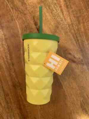 Starbucks Hawaii Pineapple Tumbler Grande Metal 16 oz. (Brand New) - Sold on eBay Oct 01, 2021 for $24.00