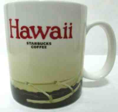 Starbucks 2012 Hawaii Collector Series Mug Cup 16 oz Palm Trees Surfboard - Sold on eBay Oct 09, 2021 for $23.99