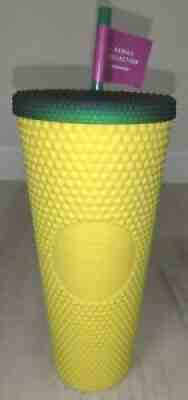 NEW Starbucks Hawaiian Pineapple Matte Studded Tumbler 24 oz Venti Hawaii Cup - Sold on eBay Oct 15, 2021 for $23.50