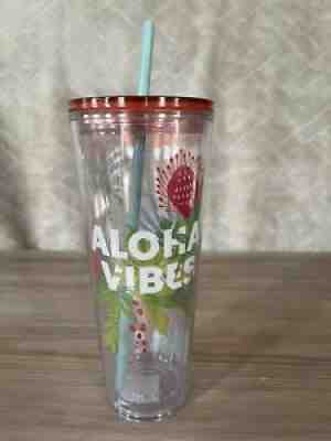 STARBUCKS Hawaii Collection ALOHA VIBE Tumbler Venti Limited Edition Cold Cup - Sold on eBay Nov 02, 2021 for $22.99