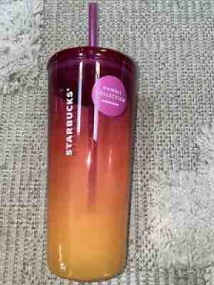 New 2020 Starbucks Hawaii Collection 18 oz Tumbler Ombre - Sold on eBay Oct 15, 2021 for $21.99