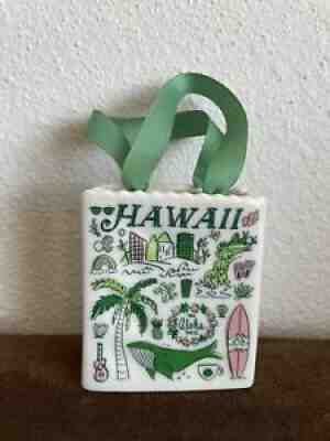 STARBUCKS Hawaii Been There Series Collectable Ceramic Bag Christmas Ornament - Sold on eBay Nov 13, 2021 for $21.00