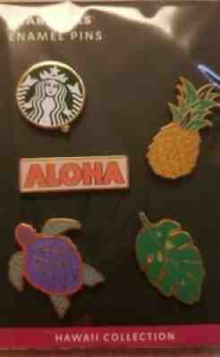 STARBUCKS HAWAII COLLECTION Enamel Pins Aloha Turtle Pineapple Monstera - Sold on eBay Oct 06, 2021 for $20.00