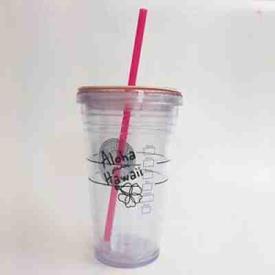 Starbucks Grande 16 oz Cold Cup Straw Aloha From Hawaii - Sold on eBay Oct 02, 2021 for $19.99