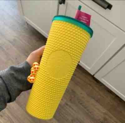 NEW Starbucks Hawaii Exclusive 2020 Pineapple Matte Studded Tumbler Cup 24 OZ - Sold on eBay Oct 17, 2021 for $19.99