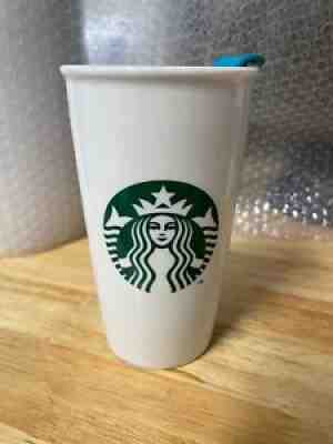 2014 Starbucks Hawaii Ceramic 12oz Tumbler w/Matching Turquoise Lid Limited Ed. - Sold on eBay Nov 04, 2021 for $19.95