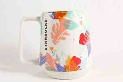 New Large Starbucks Ceramic Coffee Cup 14 oz Tropical Floral Hawaii Design 2020 - Sold on eBay Sep 20, 2021 for $19.00