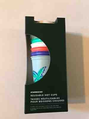 Starbucks 6 Hot Grande 16oz Reusable Cup & Lid Summer 2020 Hawaii Set New! - Sold on eBay Nov 14, 2021 for $19.00