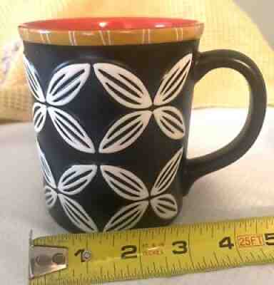 2008 Starbuckâ??s Hawaii Tiki Flower Black Red White Bone China Coffee Mug - Sold on eBay Oct 15, 2021 for $17.40
