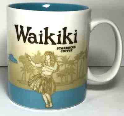 Waikiki Hawaii Starbucks coffee mug - Sold on eBay Oct 10, 2021 for $16.00